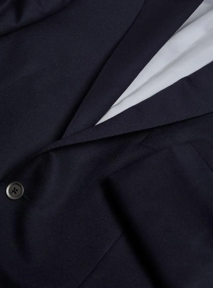 Men Paul Stuart Blazers and Jackets Doeskin Super 120s Wool Paul Blazer Navy