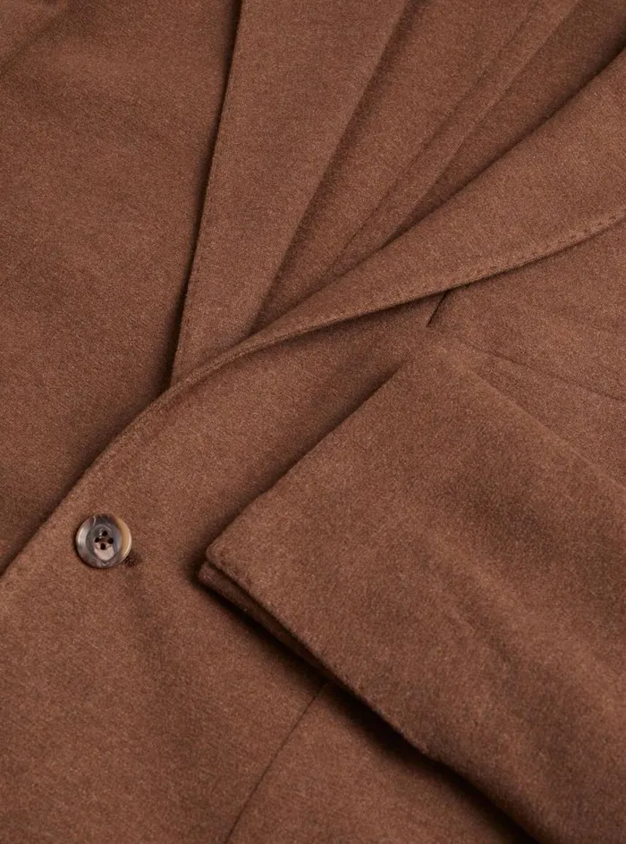 Men Paul Stuart Blazers and Jackets Silk Jersey Jacket Mink