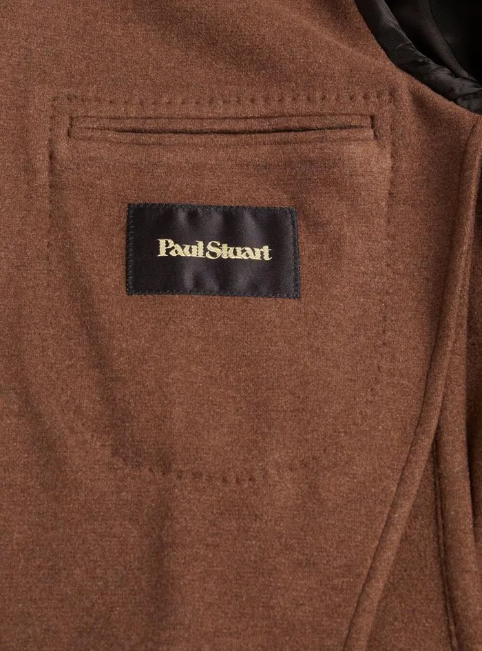 Men Paul Stuart Blazers and Jackets Silk Jersey Jacket Mink