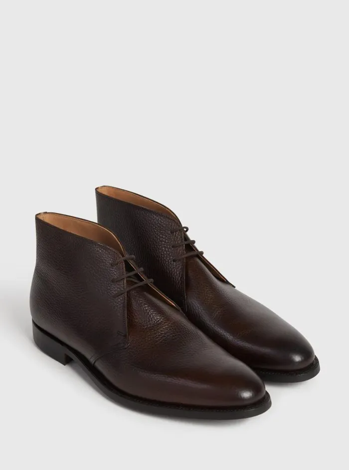 Men Paul Stuart Boots Linc Leather Chukka Boot Dark Brown Men Paul Stuart Boots Linc Leather Chukka Boot Dark Brown