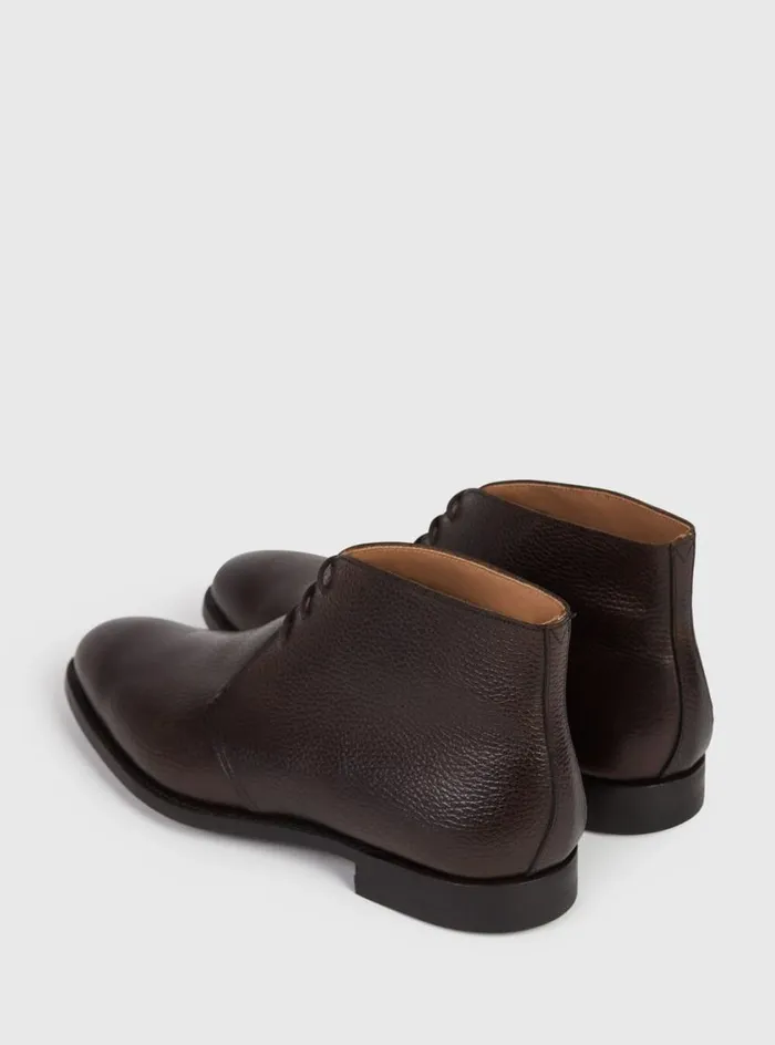 Men Paul Stuart Boots Linc Leather Chukka Boot Dark Brown Men Paul Stuart Boots Linc Leather Chukka Boot Dark Brown