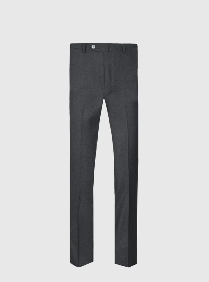 Men Paul Stuart Dress Pants Cashmere Flannel Trouser Grey