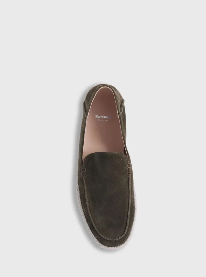 Men Paul Stuart Espadrilles St Croix Suede Espadrille Medium Green