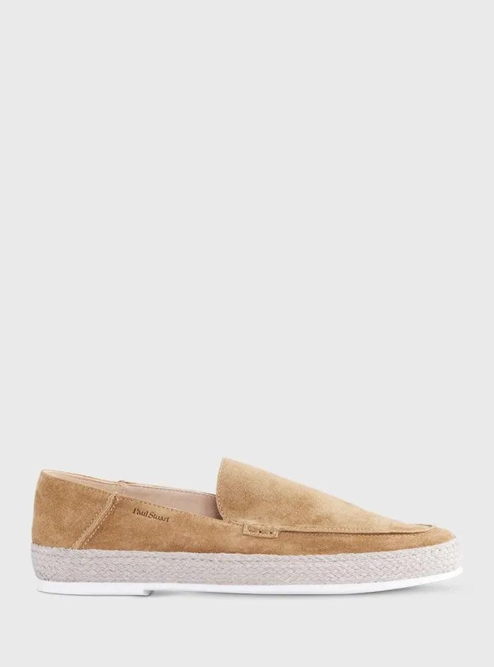 Men Paul Stuart Espadrilles St Croix Suede Espadrille Medium Green
