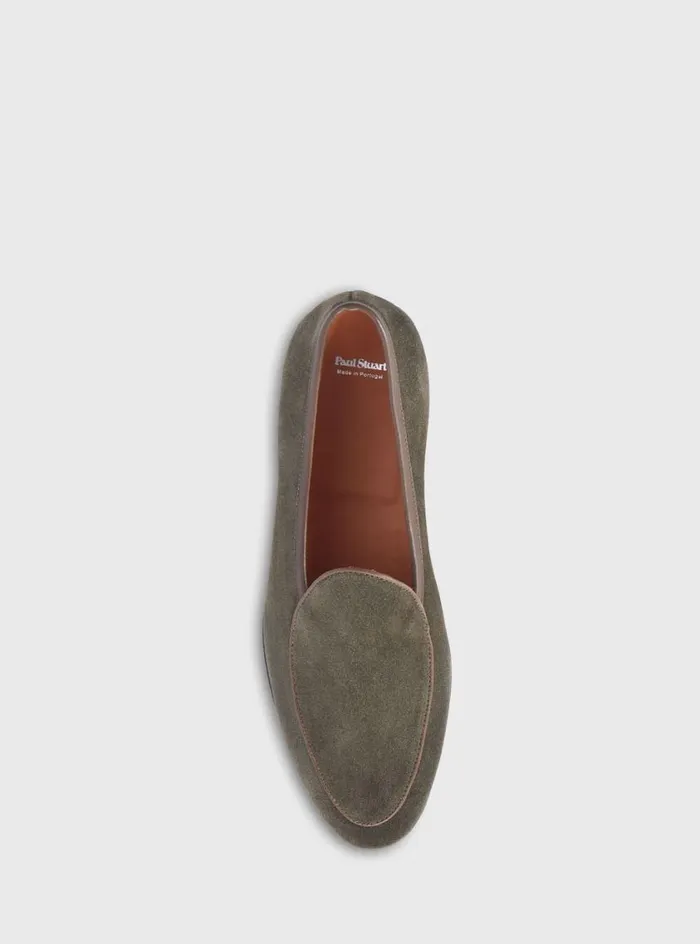 Men Paul Stuart Loafers Felix Moccasin Olive