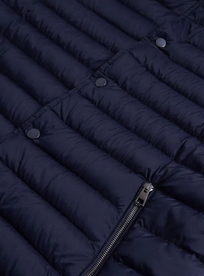 Men Paul Stuart Outerwear Quilted Nylon Vest Navy