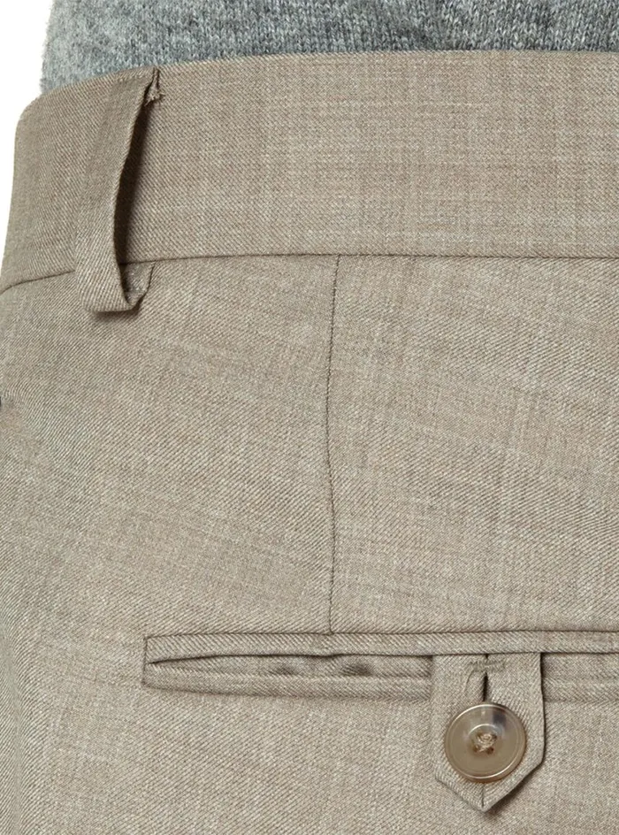 Men Paul Stuart Pants Sand Super 130s Plain Front Trouser Sand Men Paul Stuart Pants Sand Super 130s Plain Front Trouser Sand