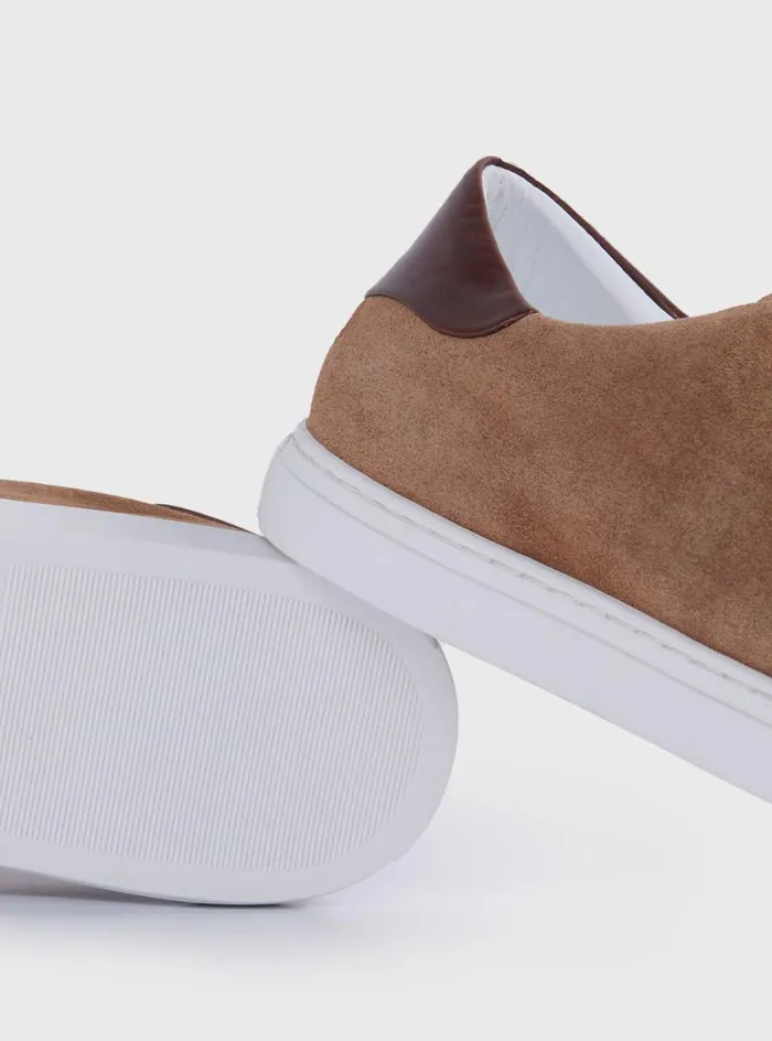 Men Paul Stuart Sneakers Homer Suede Sneaker Tan