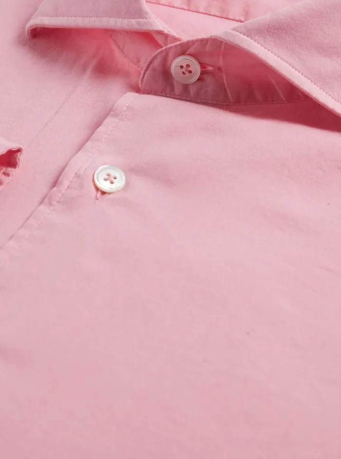 Men Paul Stuart Sport Shirts Soft Cotton Sport Shirt Pink
