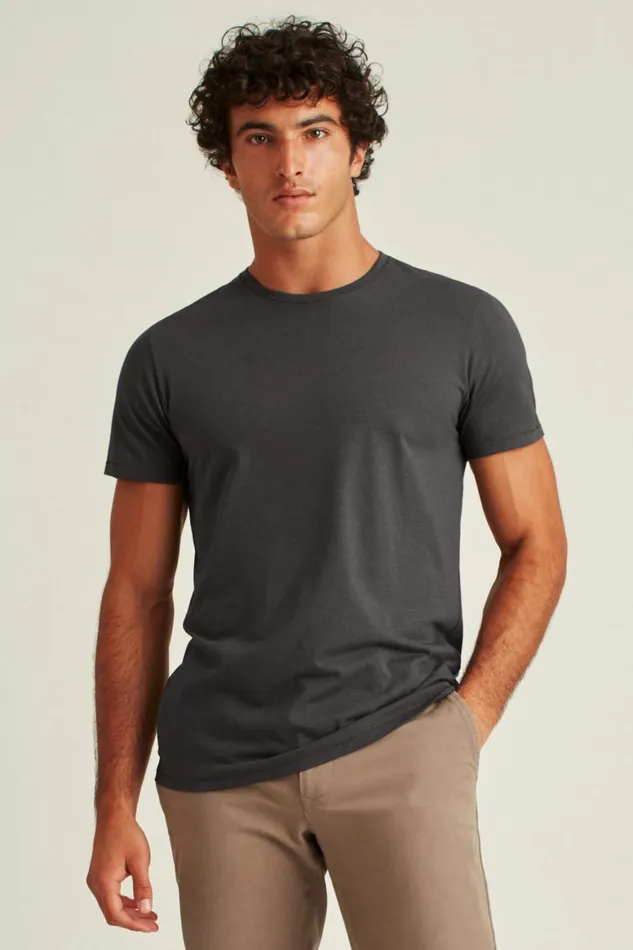 Men Pima Performance Tee Grey Bonobos Short Sleeve Tees