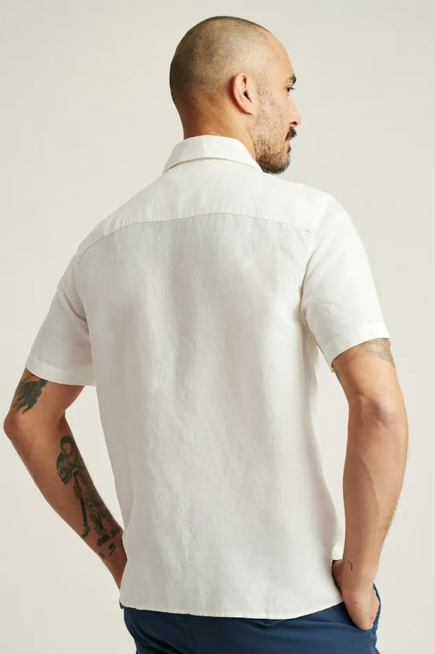 Men Riviera Cabana Shirt Coconut Milk Bonobos Casual Shirts