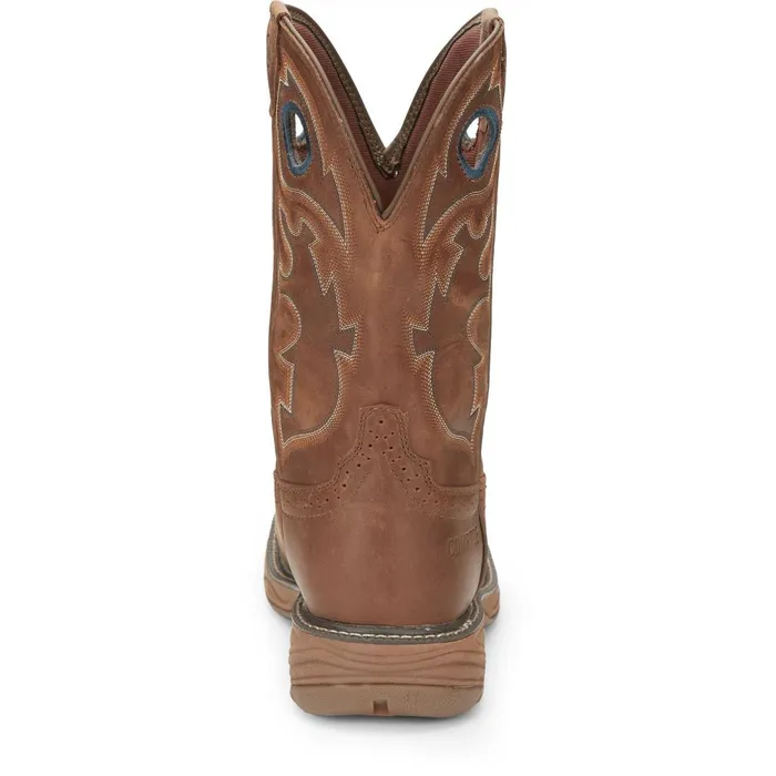 MEN Rush 11034 Waterproof Nano Comp Toe Barley Justin Boots Work