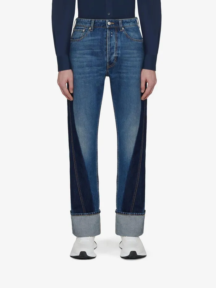 Men Shirts Alexander McQueen Selvedge Tape Harness Shirt Ink Blue