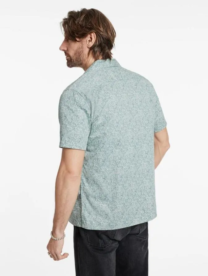 Men Shirts John Varvatos DANNY CAMP SHIRT Empire Blue