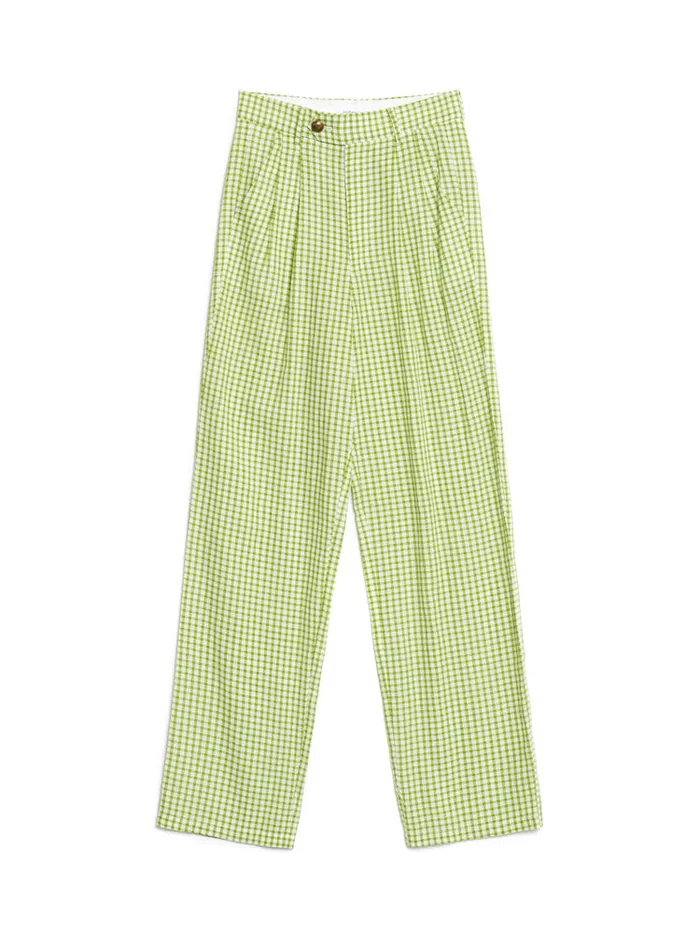 Men Sister Jane Trousers Lionel Gingham Trousers Fern Green