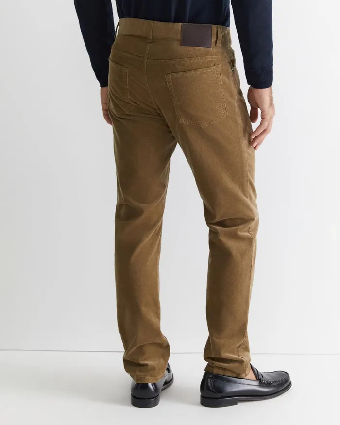 Men Sportscraft Pants Cooper Cord Almond