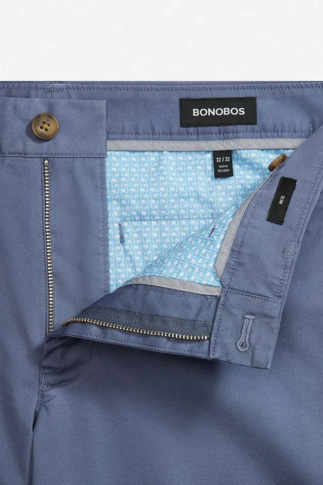 Men Stretch Lightweight Chinos Lake Blue Bonobos Chinos