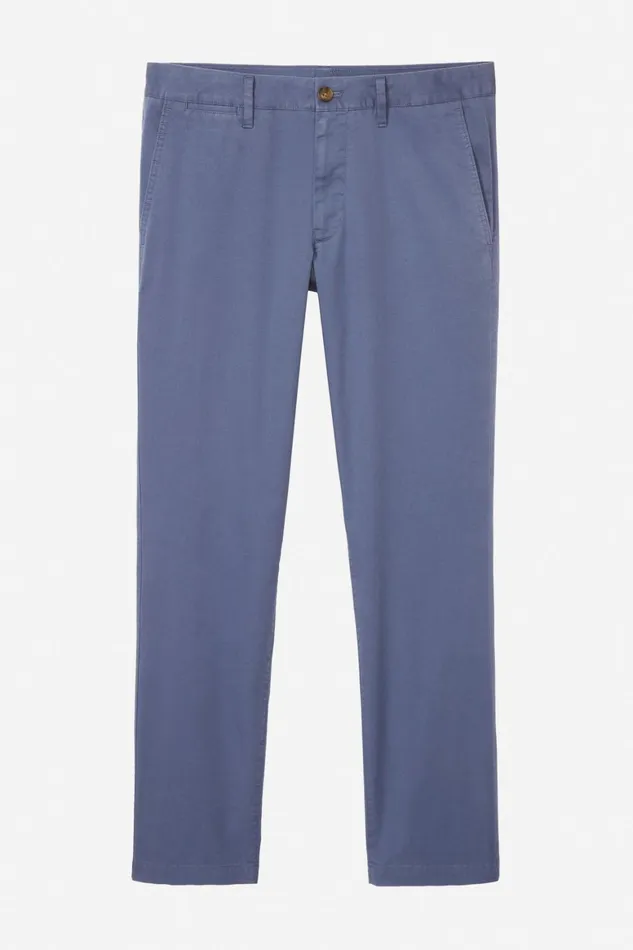 Men Stretch Lightweight Chinos Lake Blue Bonobos Chinos