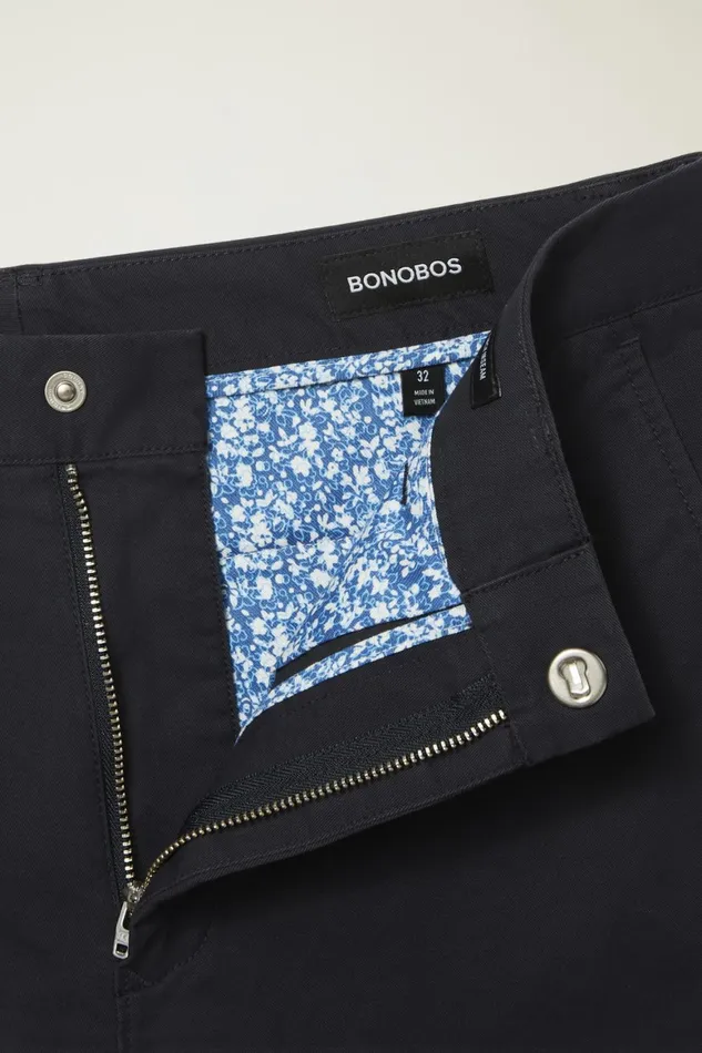 Men Stretch Washed Chino Shorts Navy Bonobos Chino Shorts