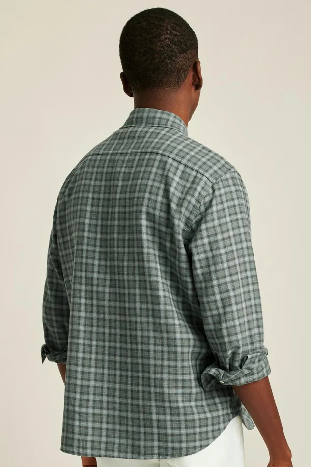 Men Sunset Overshirt Sage Ireland Plaid Bonobos Casual Shirts