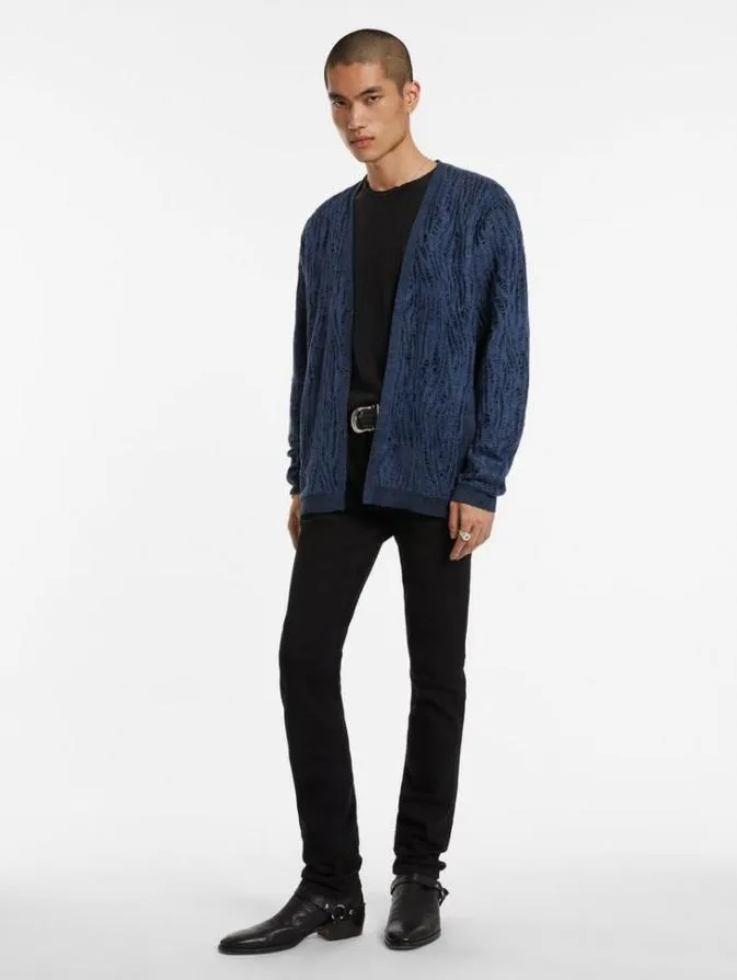 Men Sweaters John Varvatos JOPLIN CARDIGAN Midnight