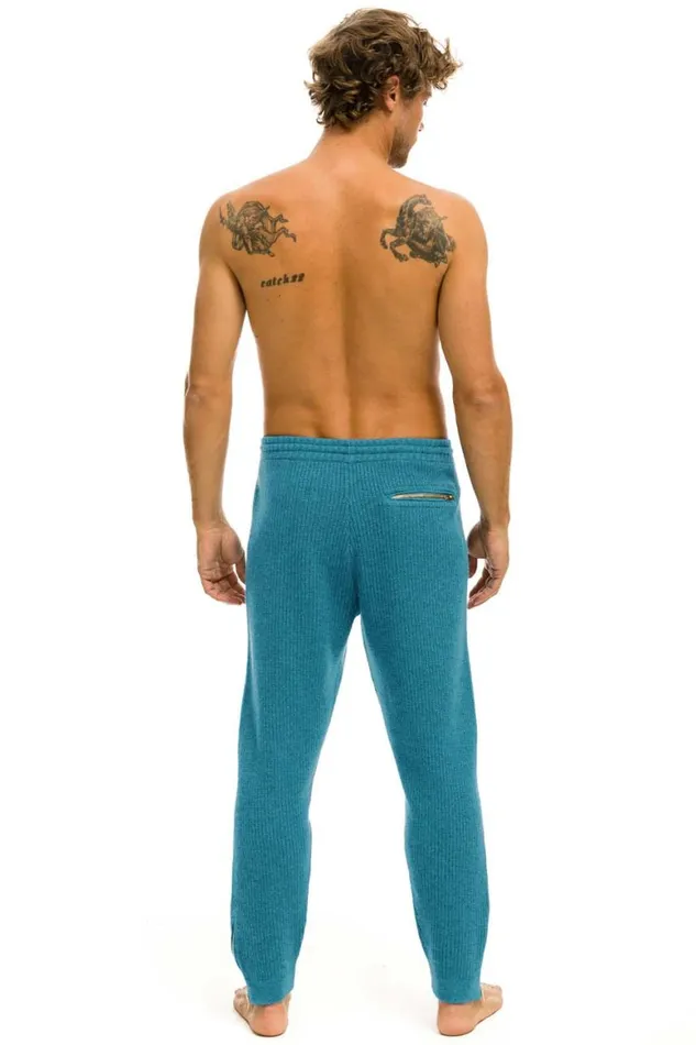 Men Sweatpants Aviator Nation Vintage Cabin Cashmere Sweater Pant 8211 Cobalt