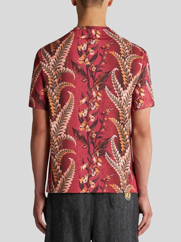 Men TShirt With Foliage Print Etro TShirts