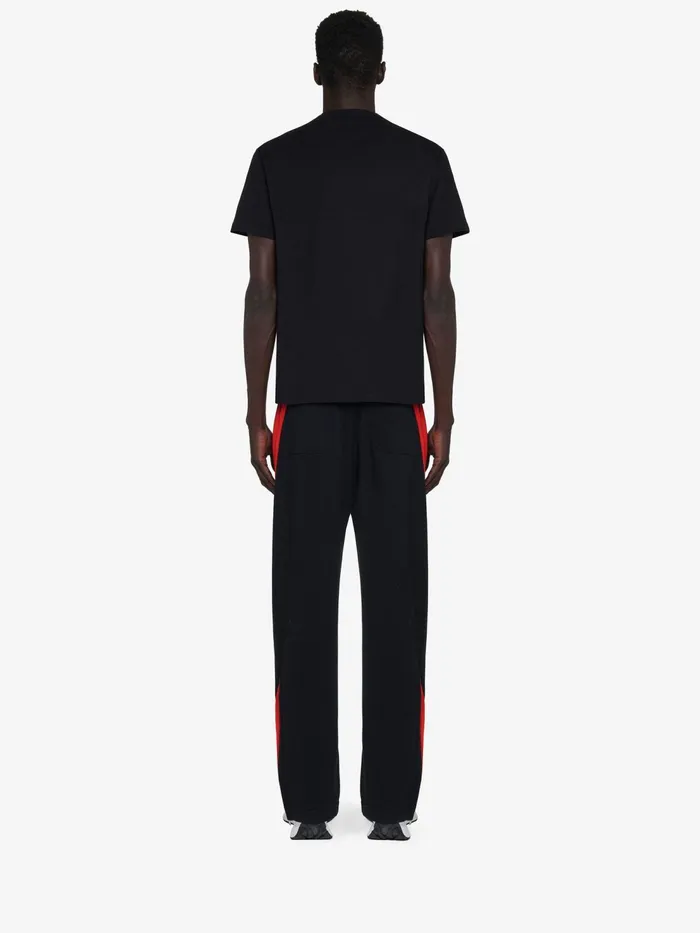 Men TShirts And Sweatshirts Alexander McQueen Mcqueen Graffiti TShirt Blackred