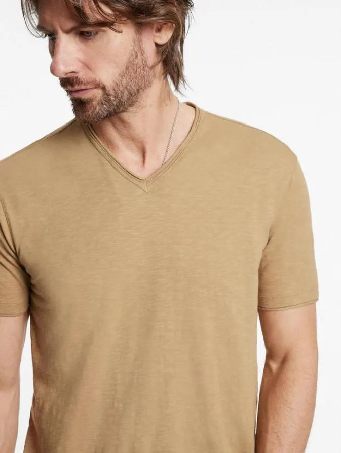 Men TShirts John Varvatos MILES VNECK Camel