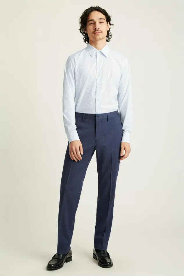 Men Tech Button Down Shirt Blue Prism Geo Bonobos Casual Shirts