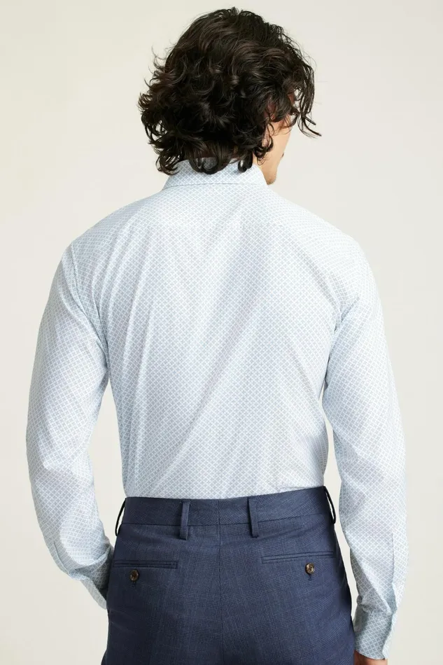 Men Tech Button Down Shirt Blue Prism Geo Bonobos Casual Shirts