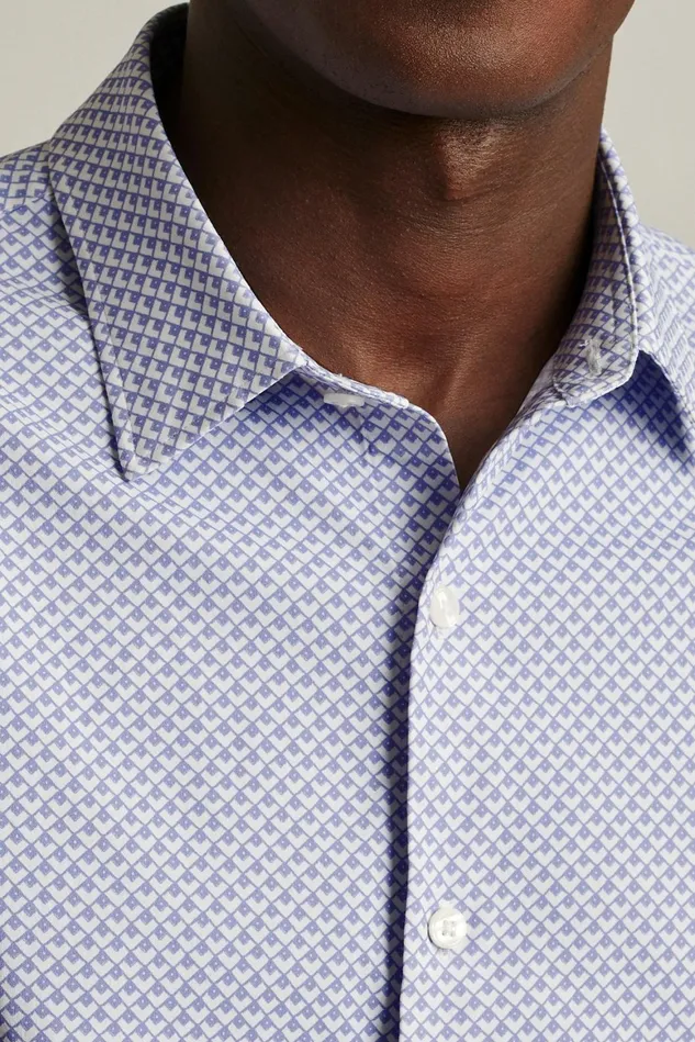 Men Tech Button Down Shirt Lavender Geo Bonobos Casual Shirts