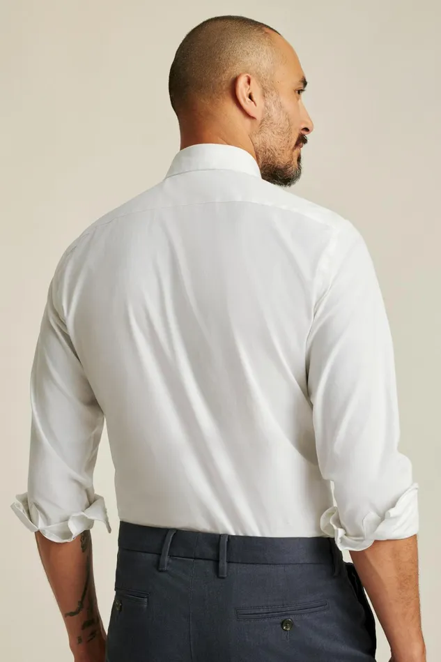 Men The Desk To Dinner Shirt Solid White Bonobos Business Casual Shirts