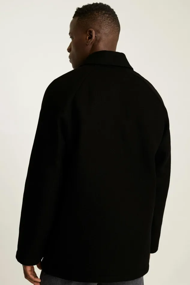 Men The Italian Wool Field Jacket Black Bonobos Jackets and Coats