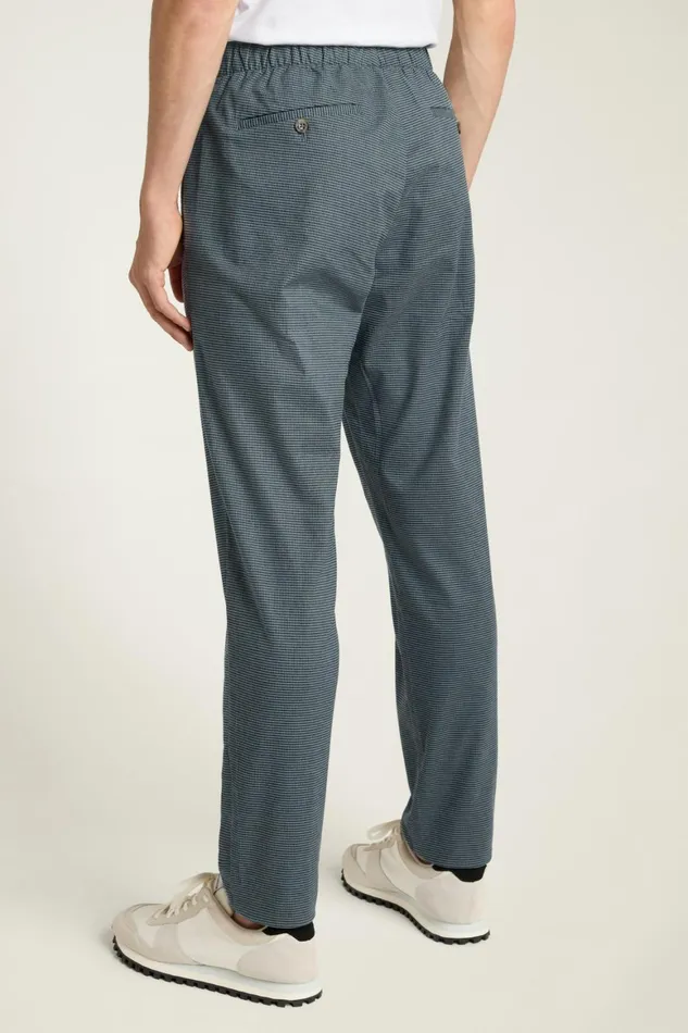 Men The Off Duty Pant Navy Blue Houndstooth Bonobos Seasonal Pants