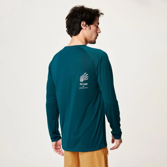 Men TIMONT LS TECH TEE Picture Organic Clothing TShirts