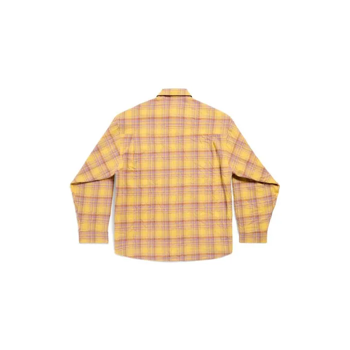 Men Tops and Shirts Balenciaga Balenciaga Reversible Shirt Large Fit In Yellowblue