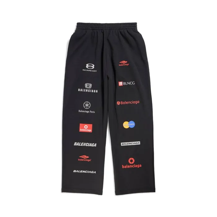 Men Trousers Balenciaga Top League Baggy Sweatpants In Black