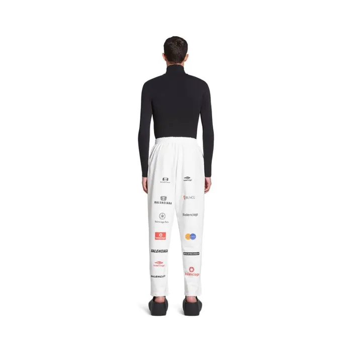 Men Trousers Balenciaga Top League Baggy Sweatpants In White