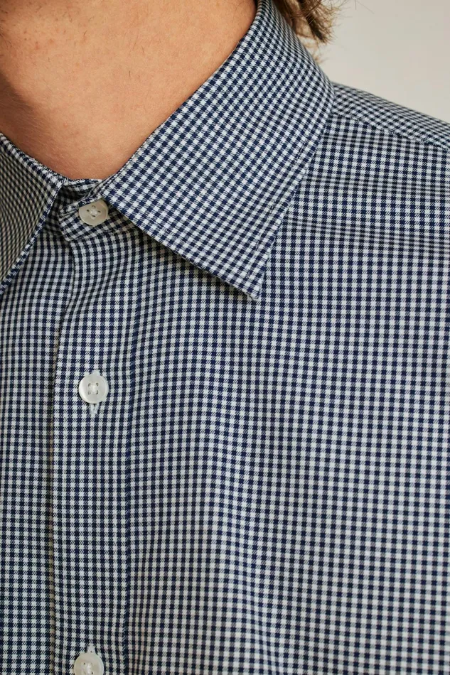 Men Weekday Warrior Dress Shirt Navy Perrytown Check Bonobos Business Casual Shirts