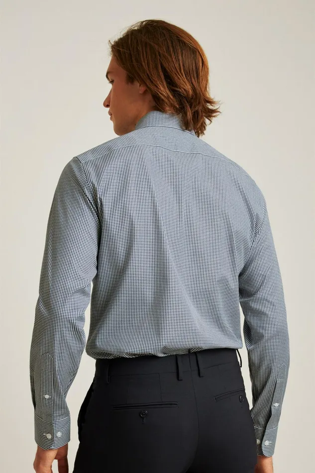 Men Weekday Warrior Dress Shirt Navy Perrytown Check Bonobos Business Casual Shirts