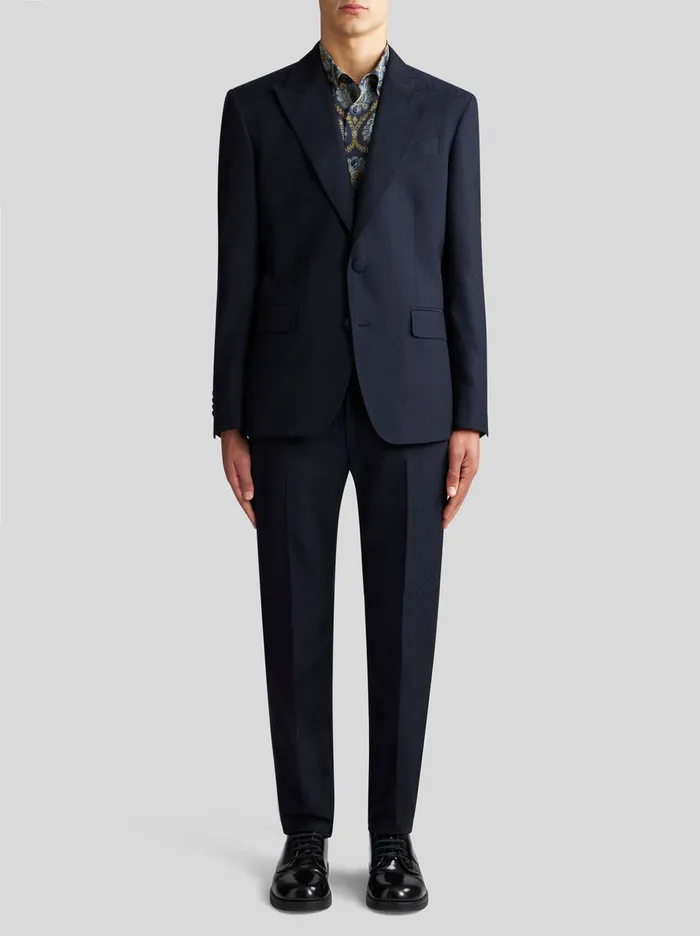 Men Wool And Cotton Jacquard Jacket Etro Jackets