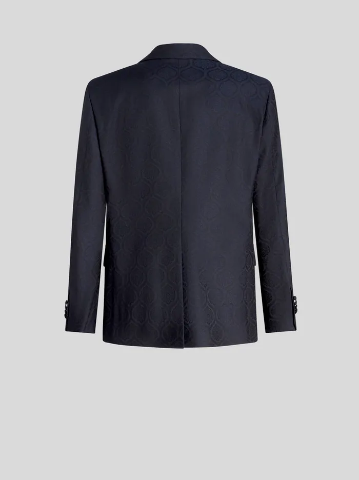 Men Wool And Cotton Jacquard Jacket Etro Jackets