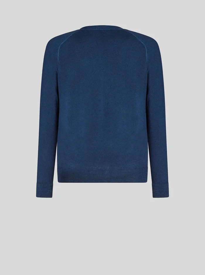 Men Wool Cardigan With Embroidered Pegaso Etro Knitwear