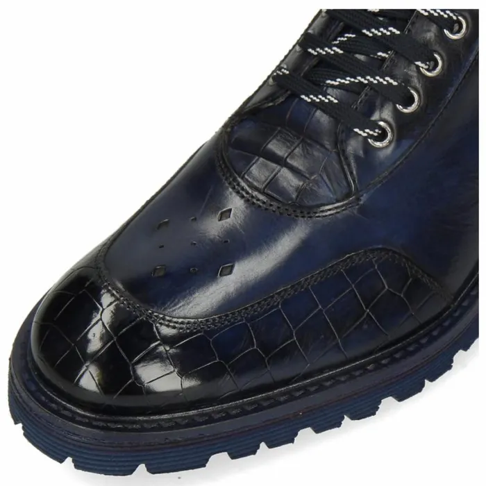Mens Ankle Boots Melvin and Hamilton Trevor 28 Blue