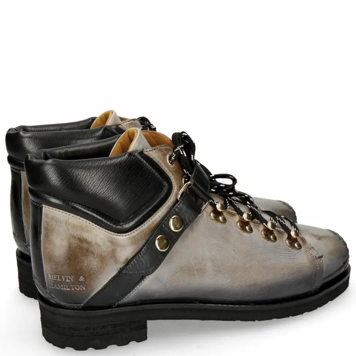 Mens Ankle Boots Melvin and Hamilton Will 1 Grey