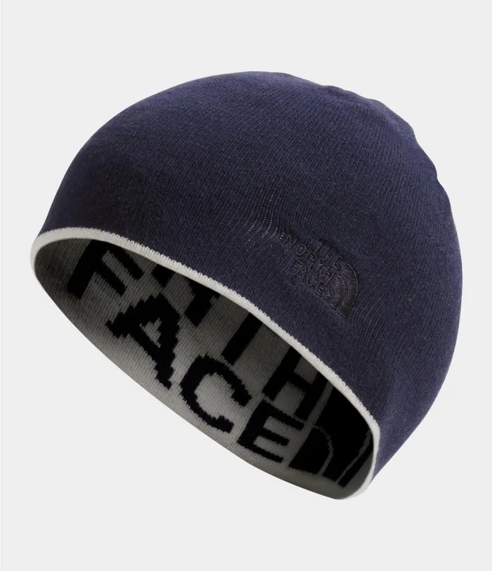 Mens Reversible Tnf Banner Beanie Vintage Whiteaviator Navy The North Face Beanies and Scarves