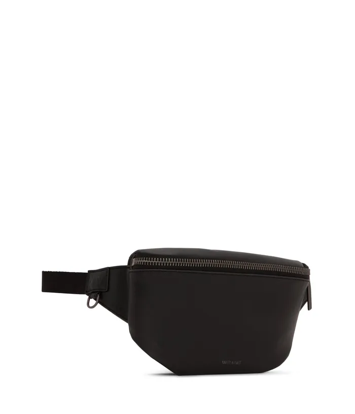 MensWomen Vie Vegan Fanny Pack 8211 Vintage Black Matt and Nat Belt Bags