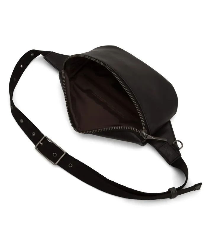 MensWomen Vie Vegan Fanny Pack 8211 Vintage Black Matt and Nat Belt Bags