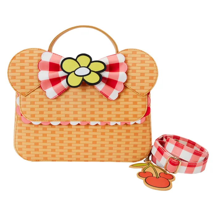 Mickey and Friends Picnic Basket Crossbody Bag Unisex Loungefly Crossbody Bags Mickey and Friends Picnic Basket Crossbody Bag Unisex Loungefly Crossbody Bags